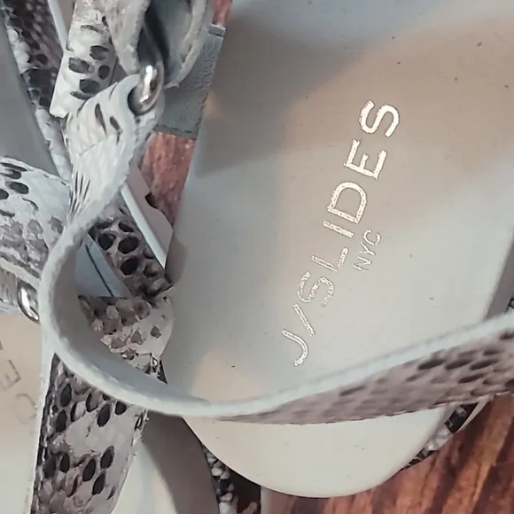 J/Slides Python Leather Sandals