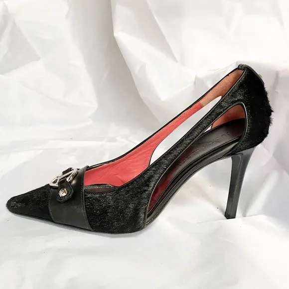 Judith Lieber Collector pony Hair Heels