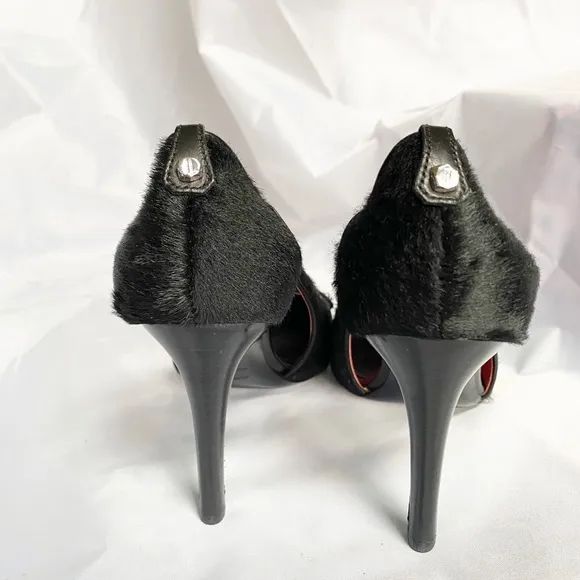 Judith Lieber Collector pony Hair Heels