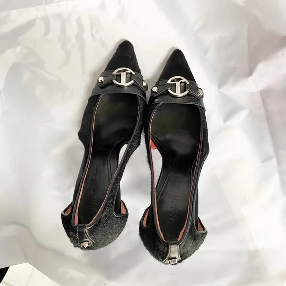 Judith Lieber Collector pony Hair Heels