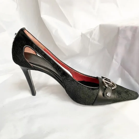 Judith Lieber Collector pony Hair Heels