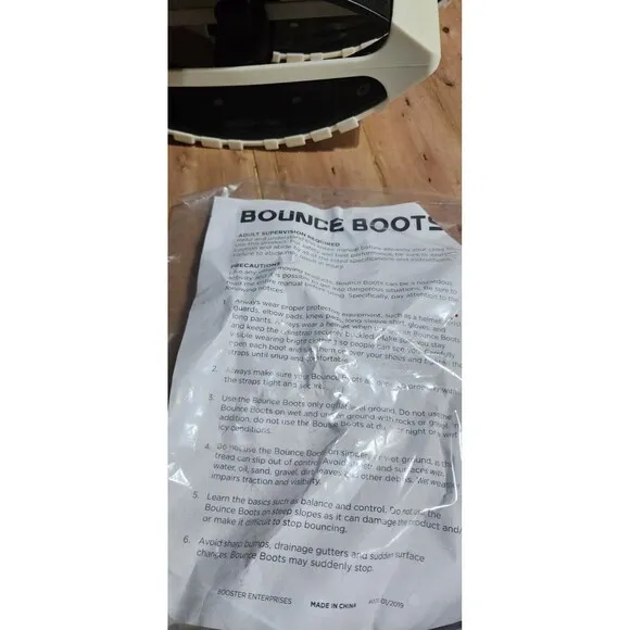 Jump Shoes Bounce Boots Booster Enterprises Bounce Boots Black Silver Ages 5 