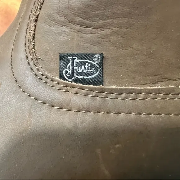 Justin Boots Basics Brown Leather Cowboy Boots size 9.5