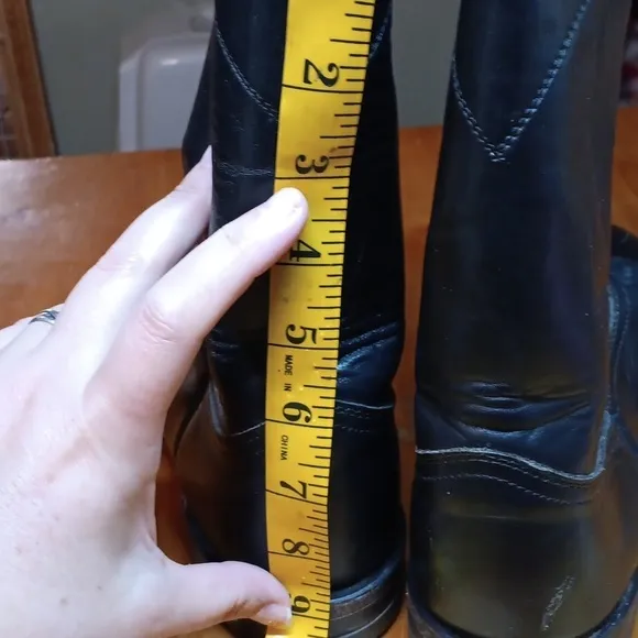 Justin boots men's black size 10