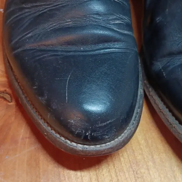 Justin boots men's black size 10