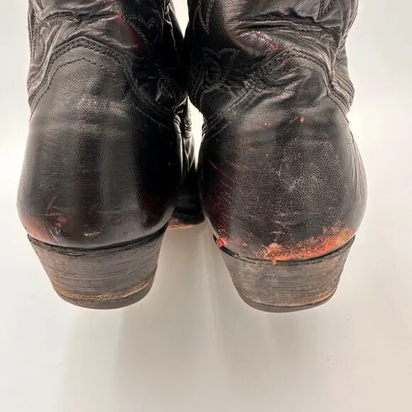 Justin Boots Men's Dark Burgundy Western Cowboy Boots Size 10D