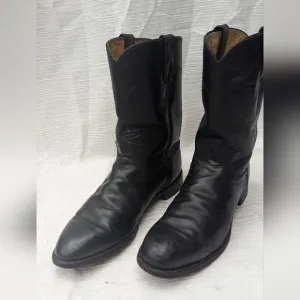 Justin Roper Cowboy Boots Size 9D