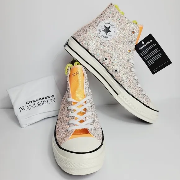 J.W. Anderson Converse Chuck Taylor High Top Sneakers Unisex M-10 W-12 Glitter