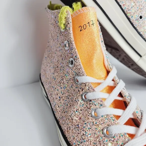 J.W. Anderson Converse Chuck Taylor High Top Sneakers Unisex M-10 W-12 Glitter