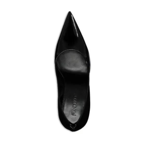JW ANDERSON Womens Black Toe Sculpted Heel Slip On Leather Pumps Shoes 35