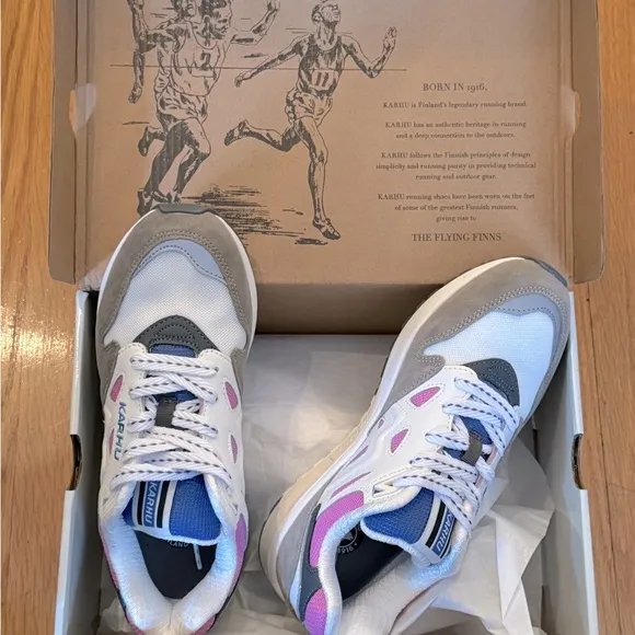 KARHU Legacy Sneakers with Pink Details- Women’s Size 7 - New In Box