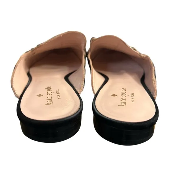 Kate Spade Cece Too Loafer Flats Womens 7M Leopard Calf Hair Mules Shoes
