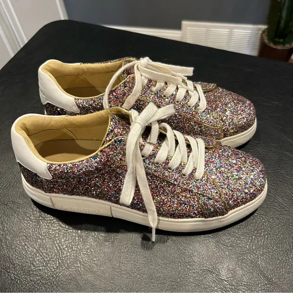 Kate Spade Lift Sneakers Womens 9 B glitter sneakers New York
