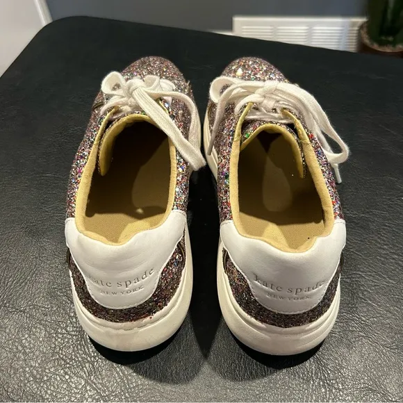 Kate Spade Lift Sneakers Womens 9 B glitter sneakers New York