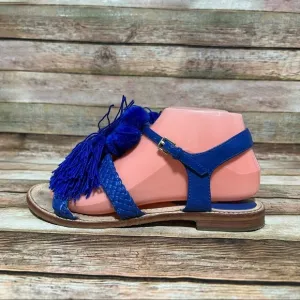 Kate Spade Sunset Cobalt Napa Sandals
