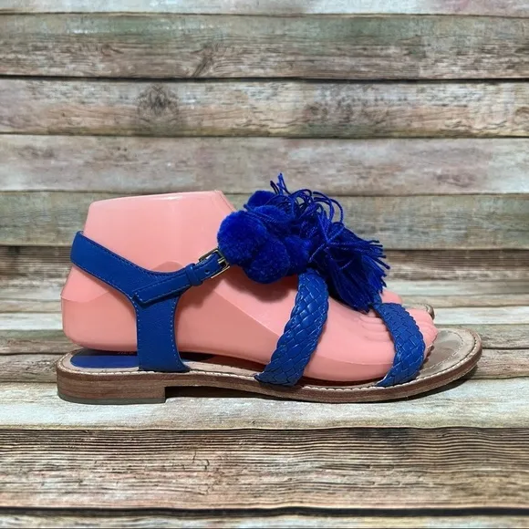 Kate Spade Sunset Cobalt Napa Sandals