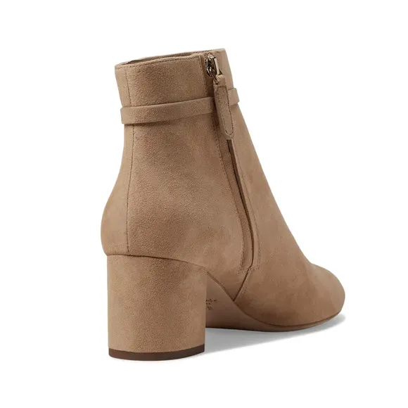 Kate Spade Women Knott Mid Dress Booties US 8 B Tan Suede