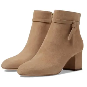Kate Spade Women Knott Mid Dress Booties US 8 B Tan Suede