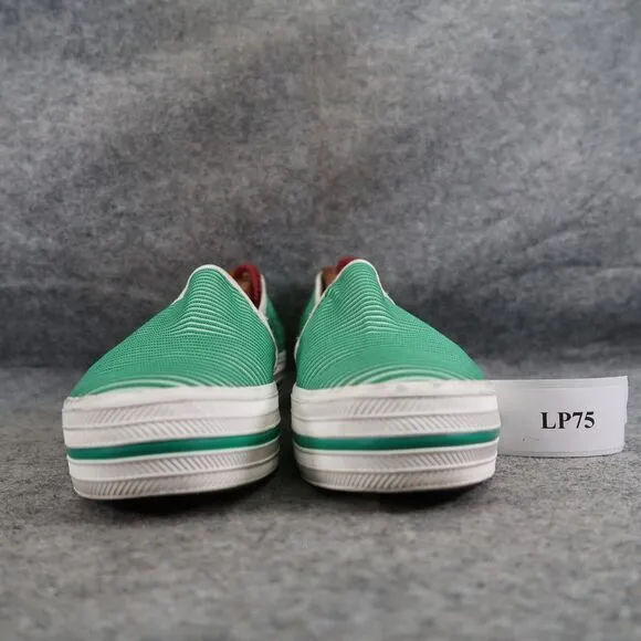 Keds Shoes Womens 6 Sneaker Slip On Kate Spade Green Triple Deck Platform Preppy