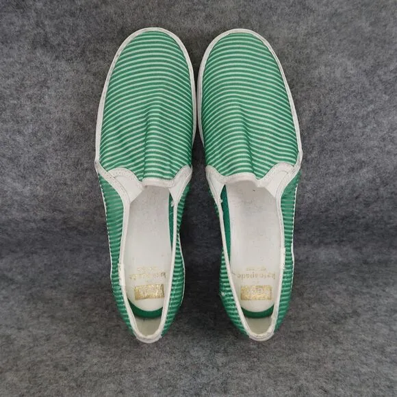 Keds Shoes Womens 6 Sneaker Slip On Kate Spade Green Triple Deck Platform Preppy