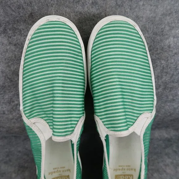 Keds Shoes Womens 6 Sneaker Slip On Kate Spade Green Triple Deck Platform Preppy