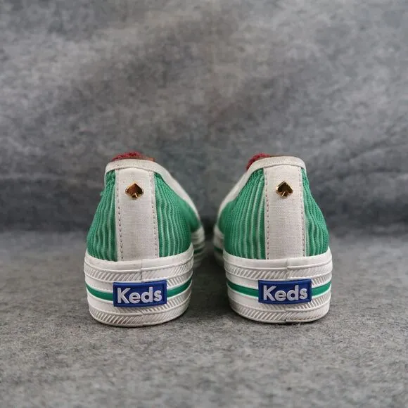 Keds Shoes Womens 6 Sneaker Slip On Kate Spade Green Triple Deck Platform Preppy