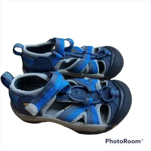 Keen Blue Sandals Sz 10 Kids Boys Washable Outdoors Caged