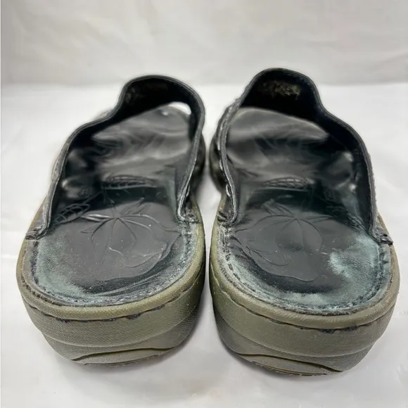 Keen Cush Black Leather Slide in Sandals size 8