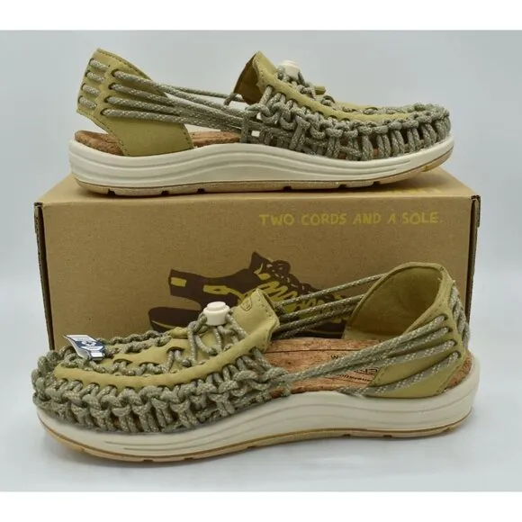 Keen Womens Size 7.5 Uneek II Harvest Khaki Olive Sandals Shoes