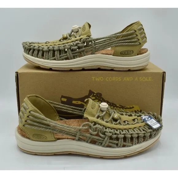 Keen Womens Size 7.5 Uneek II Harvest Khaki Olive Sandals Shoes