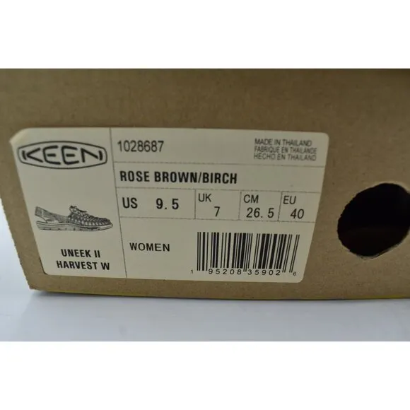 Keen Womens Size 9.5 Uneek II Harvest Rose Brown Birch Sandals Shoes
