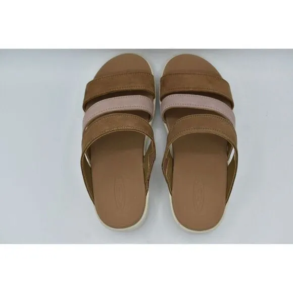Keen Womens Size 11 Ellecity Toasted Coconut Fawn Nubuck Slip On Sandals Shoes