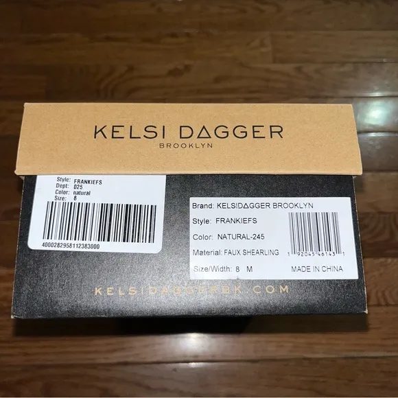 Kelsi Dagger Frankie Sherpa Ballet Flats Natural Cream like Women’s Size 8 NIB