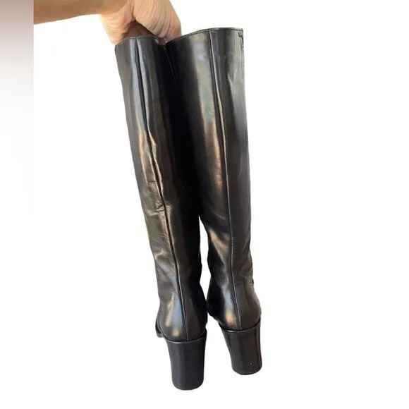 Kenneth Cole New York Leather Riding Boots - Size 8.5 (Made in Italy)
