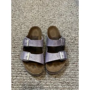 Kids Birkenstock Arizona Lavender Sparkle sandals