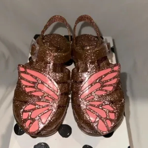 Kids Sophia Webster Glittery Butterfly Jelly Sandals