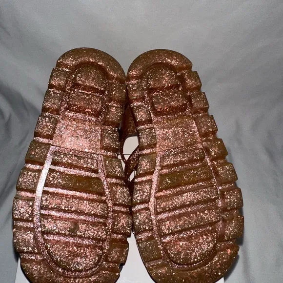 Kids Sophia Webster Glittery Butterfly Jelly Sandals