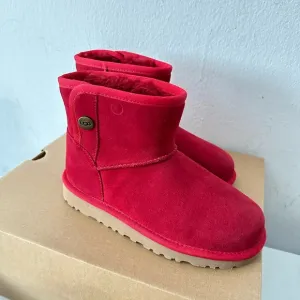 Kids Ugg Jona boots Dark Cherry color size US 1 and Euro 32.5