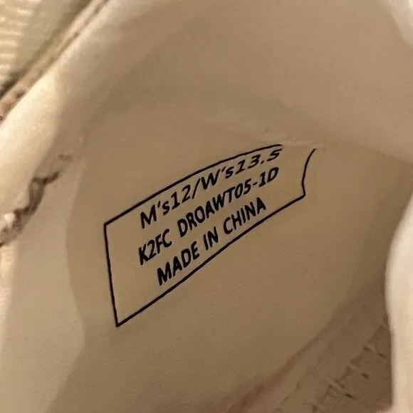 Kizik Roamer Handsfree Slip On Athletic Shoes White Glacier Mens‎ Size 12