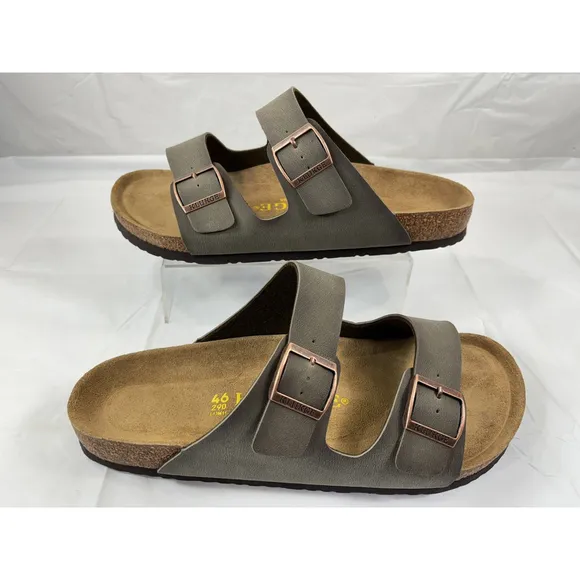 KLUKGE Leather Sandals Men's US Size 11 green ARIZONA TYPE