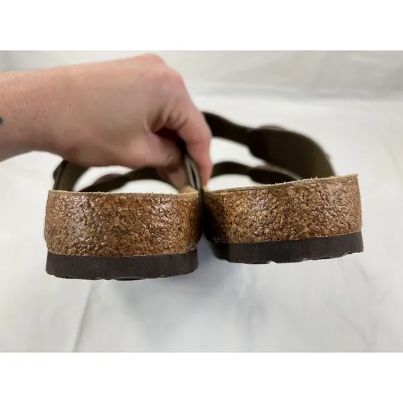 KLUKGE Leather Sandals Men's US Size 11 green ARIZONA TYPE