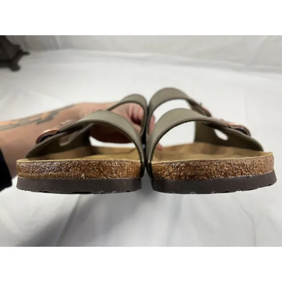 KLUKGE Leather Sandals Men's US Size 11 green ARIZONA TYPE