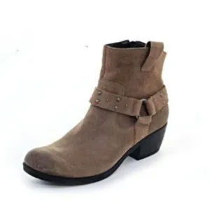 Korks By Kork-Ease Women Ankle Distressed Suede Western Boho Heels shoes
