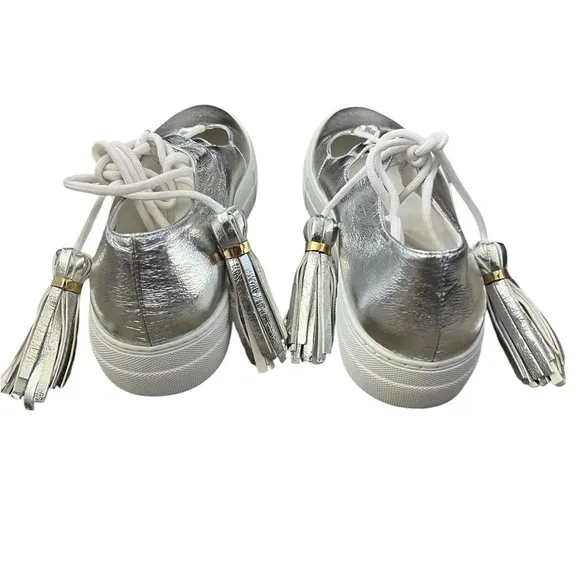 L' AUTRE CHOSE Lace-up sneakers Silver NWOT Size 39