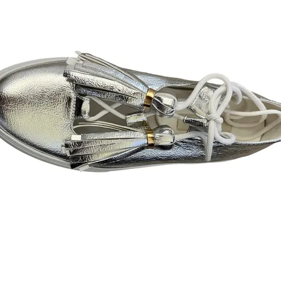 L' AUTRE CHOSE Lace-up sneakers Silver NWOT Size 39