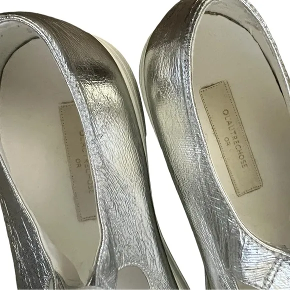 L' AUTRE CHOSE Lace-up sneakers Silver NWOT Size 39