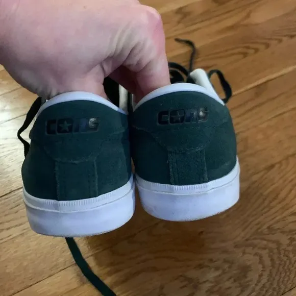 L. Louie Converse Emerald Green Suede Sneakers Unisex Size 6.5 Men’s 8 Women’s
