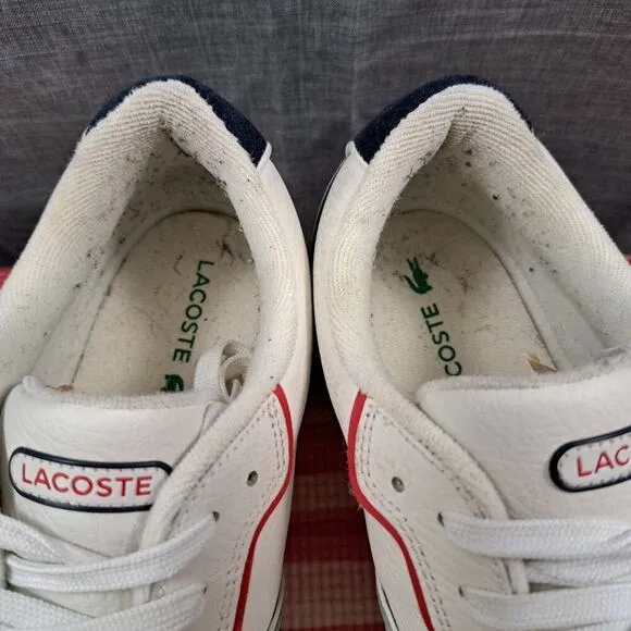Lacoste L001 Leather Trainers Sie 12 Sneakers Men