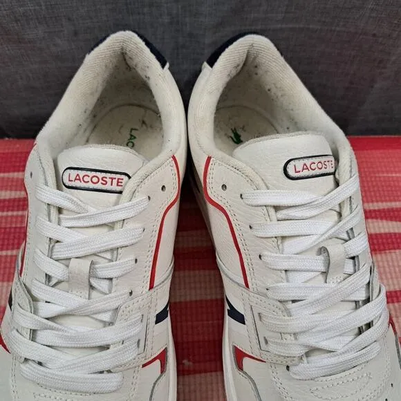Lacoste L001 Leather Trainers Sie 12 Sneakers Men