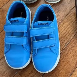 Lacoste Velcro blue sneakers size 8
